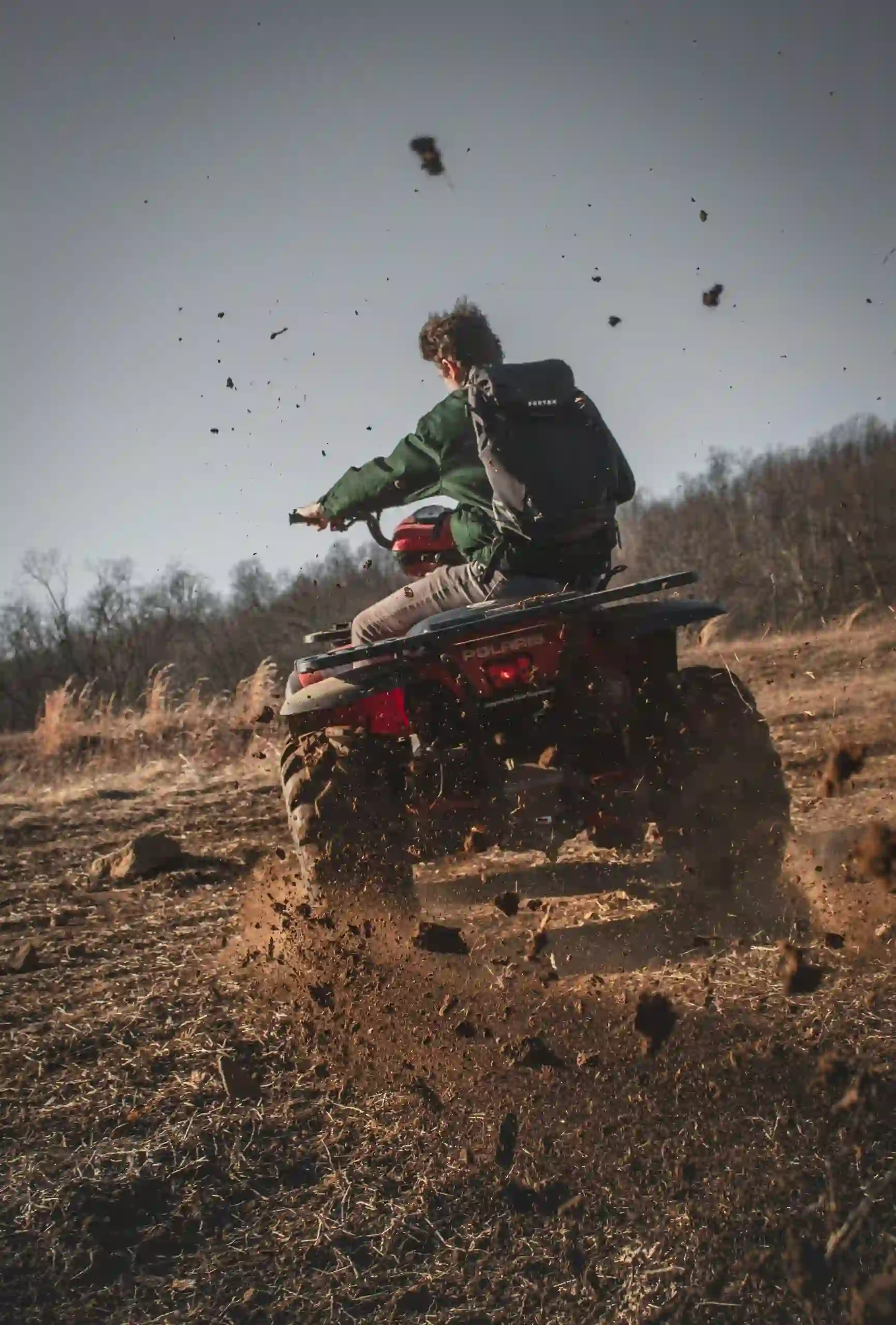 ATV on a dirt trail