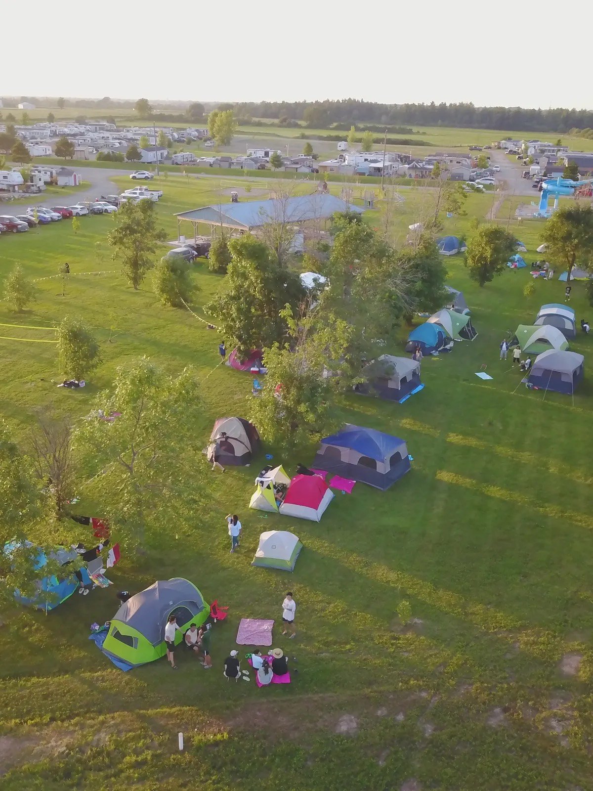 Tent camping at Maitland Shores