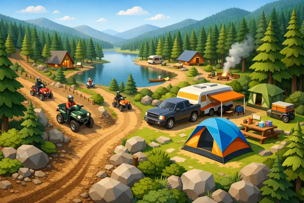 How to Pick a Campground Near ATV Trails